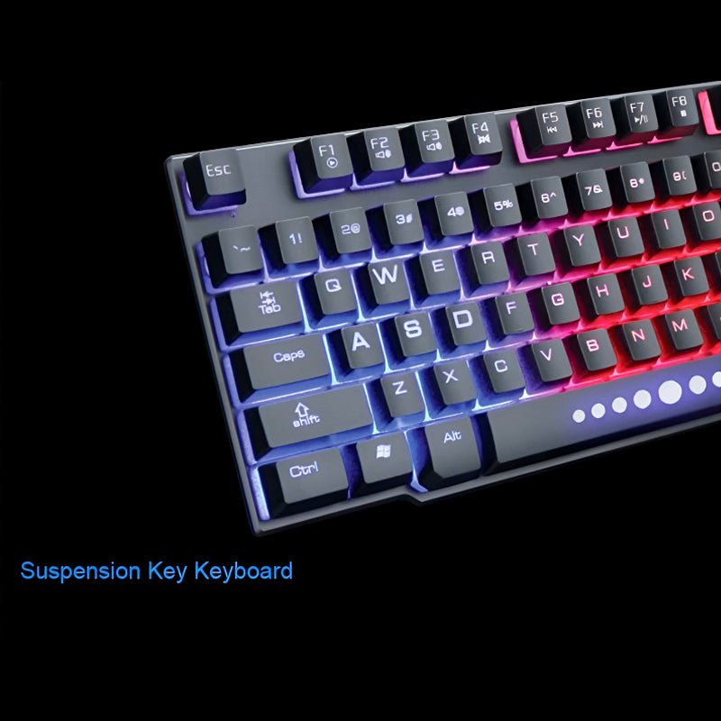 ⌨️ Fire Cam GK11 RGB Mechanical Gaming Keyboard – Suspension Keys + Aluminum Frame | Rainbow Backlit Pro Gaming Keyboard