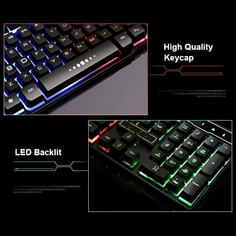 ⌨️ Fire Cam GK11 RGB Mechanical Gaming Keyboard – Suspension Keys + Aluminum Frame | Rainbow Backlit Pro Gaming Keyboard