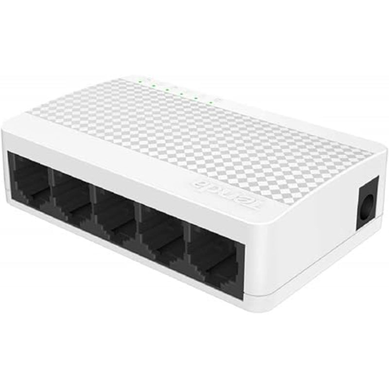 🌐 Tenda S105 5-Port Fast Ethernet Switch – 10/100Mbps Unmanaged Desktop Network Splitter | Compact Plug & (Low Power)