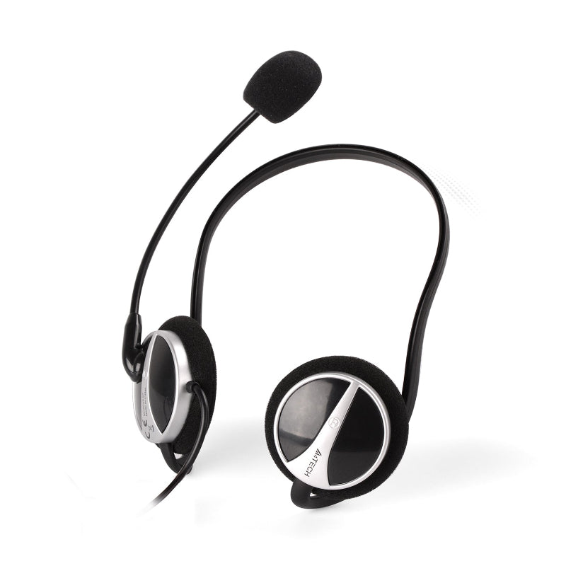 🎧 A4 Tech HS-5P Ultra-Light Neckband Headset – Noise Cancelling Mic | Crystal Clear Stereo Sound + Tangle-Free Design