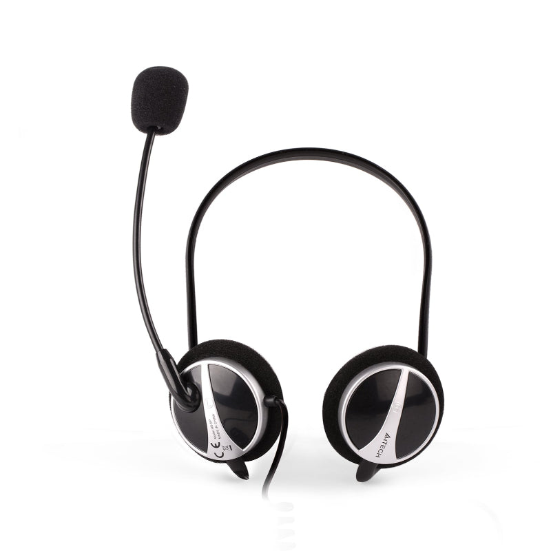 🎧 A4 Tech HS-5P Ultra-Light Neckband Headset – Noise Cancelling Mic | Crystal Clear Stereo Sound + Tangle-Free Design
