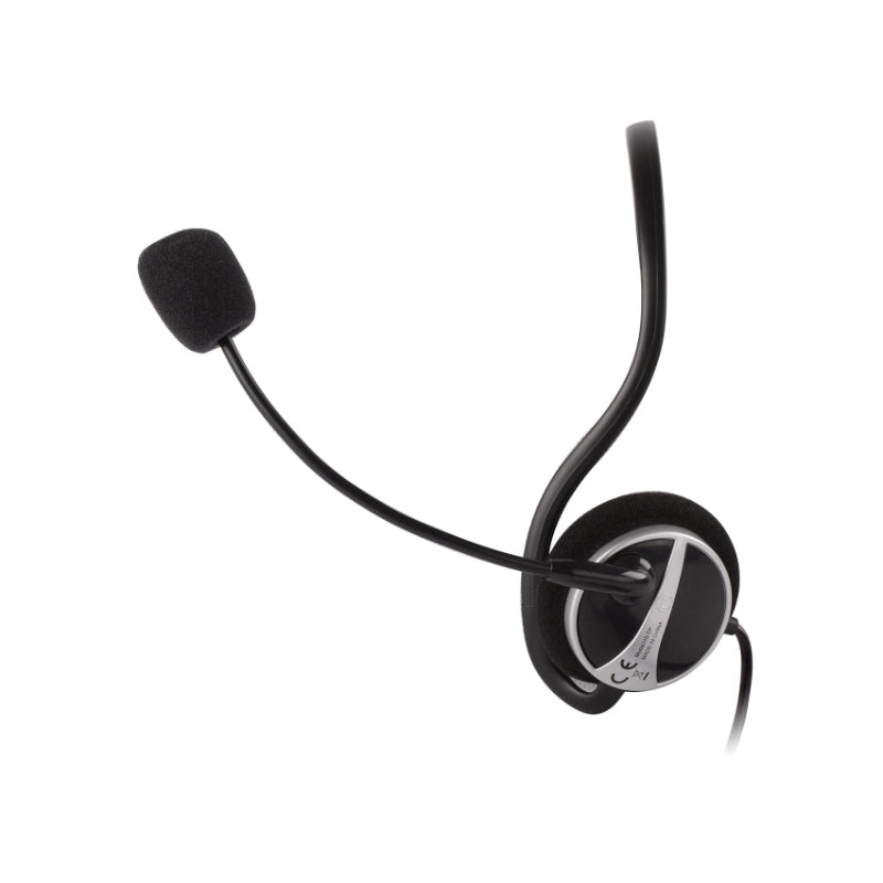 🎧 A4 Tech HS-5P Ultra-Light Neckband Headset – Noise Cancelling Mic | Crystal Clear Stereo Sound + Tangle-Free Design