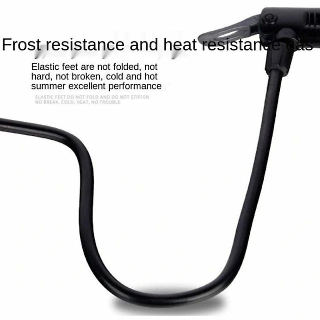 🚲 Mini Foot Pump with Pressure Gauge – High-Pressure Portable Air Pump for Bikes, Cars & Balls | Durable Emergency Inflator Tool