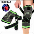 Professional 3D Compression Knee Support Brace with Adjustable Pressure Straps for Men and Women