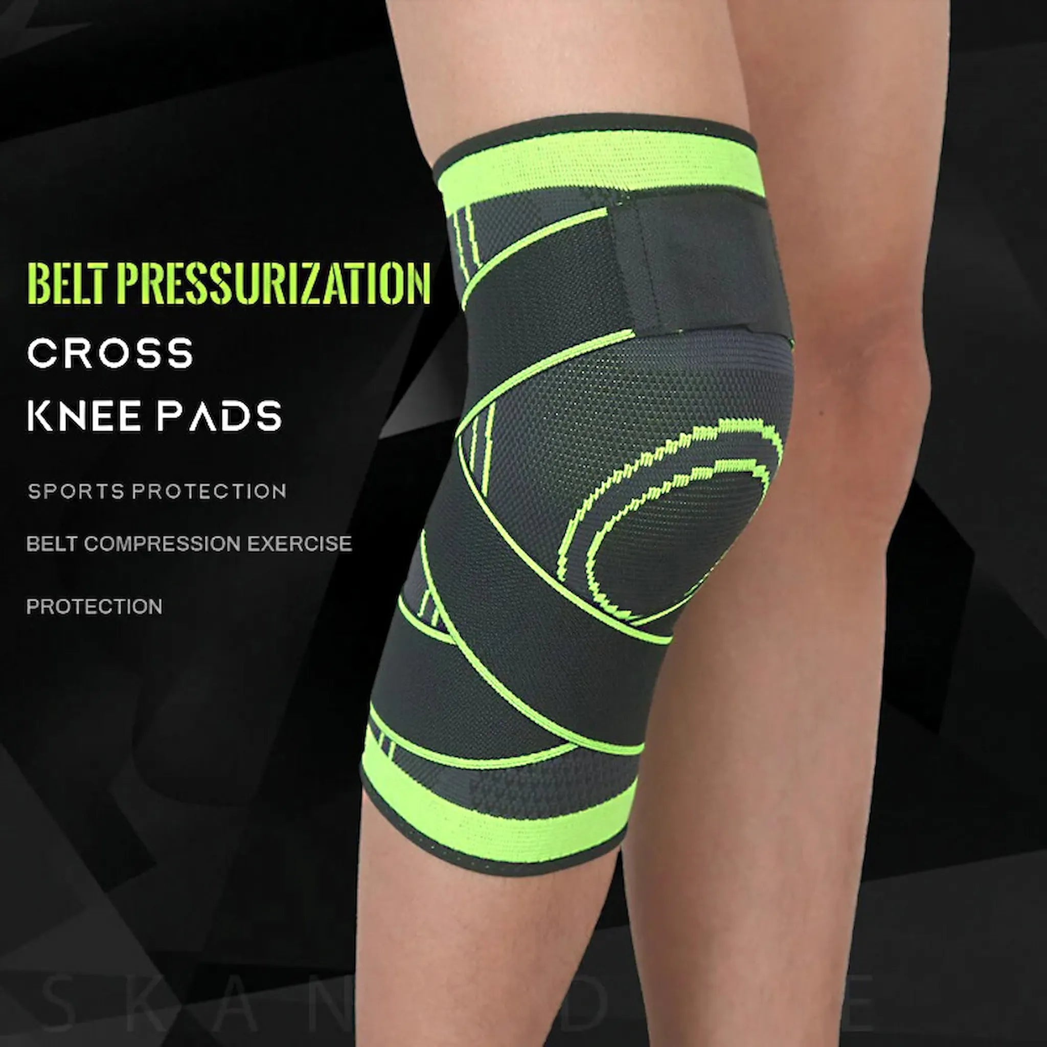🦵 3D Compression Knee Support Brace – Adjustable Straps for Pain Relief & Joint Stability | Breathable Knee Support for Sports