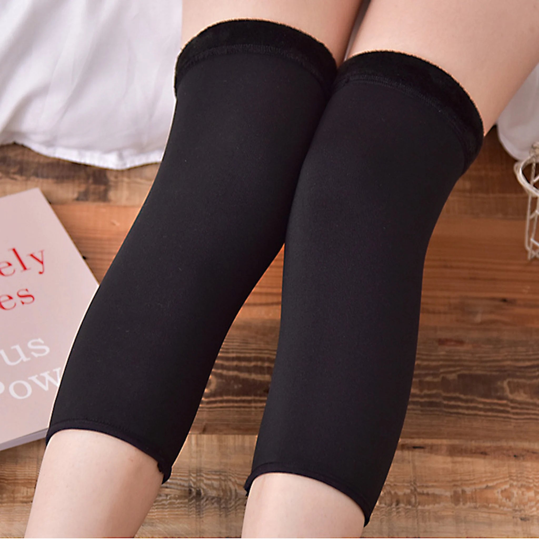 ❄️ Winter Plush Thermal Knee Pads – Warm Compression Knee Support for Pain Relief & Joint Stability | Soft Comfort for Daily Use