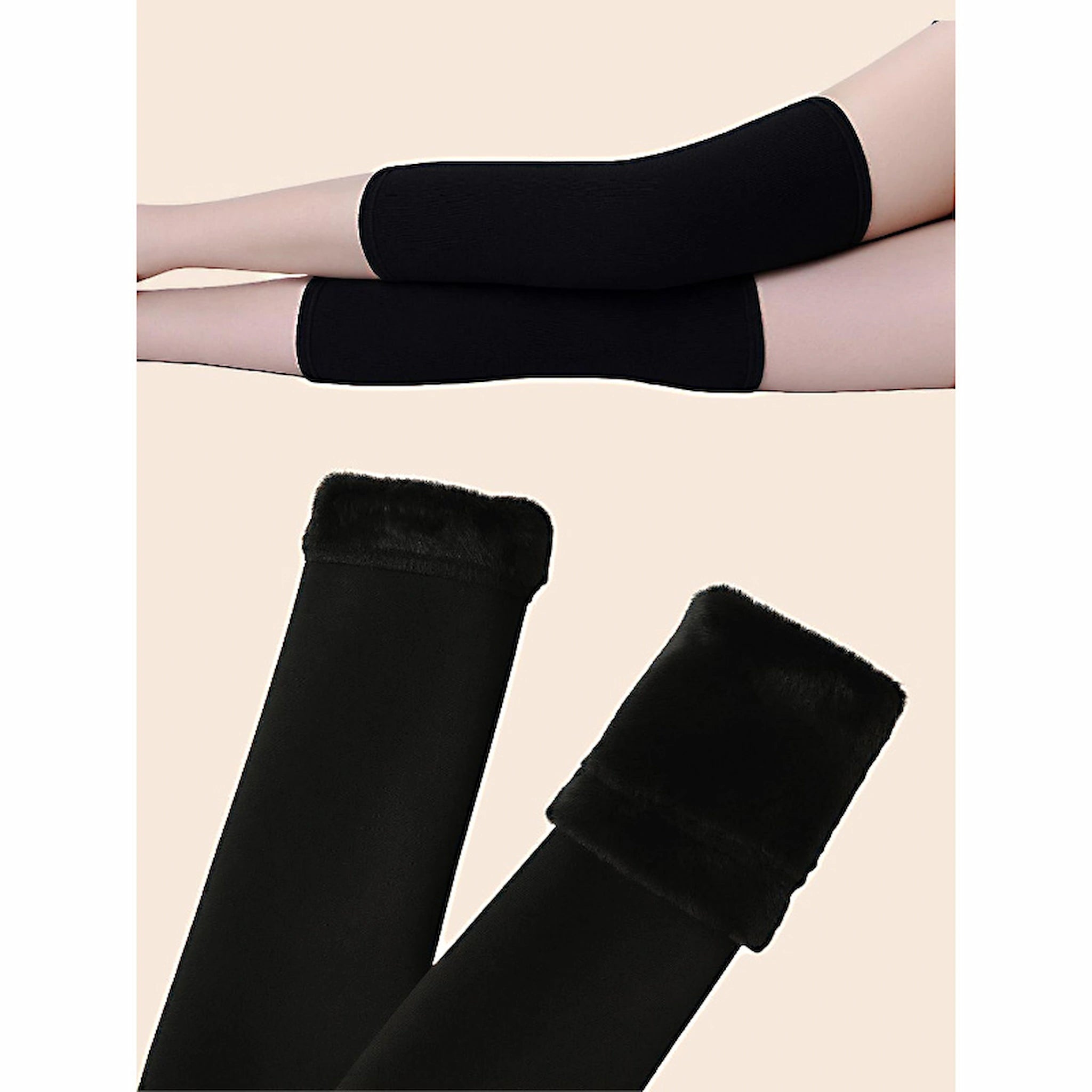 ❄️ Winter Plush Thermal Knee Pads – Warm Compression Knee Support for Pain Relief & Joint Stability | Soft Comfort for Daily Use