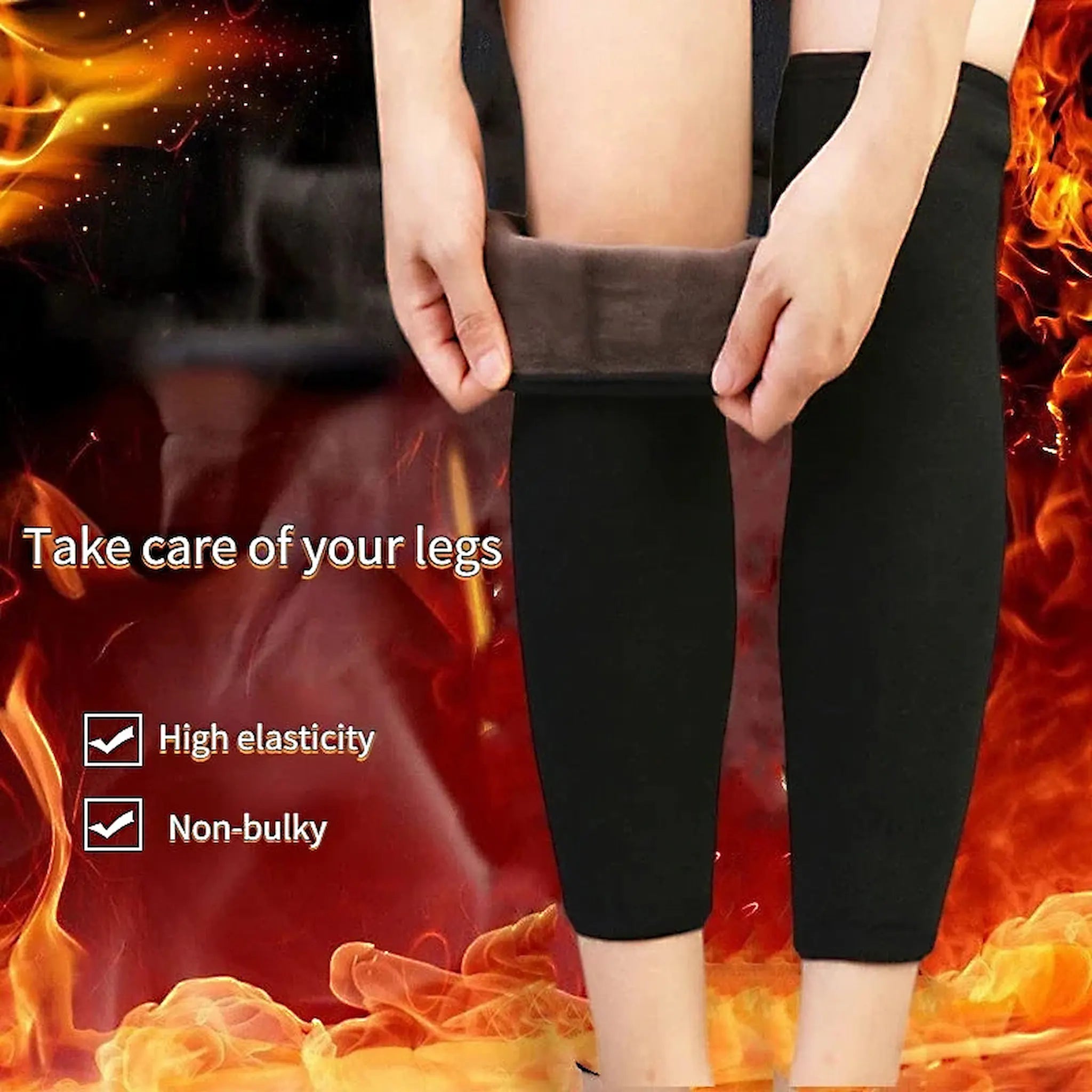 ❄️ Winter Plush Thermal Knee Pads – Warm Compression Knee Support for Pain Relief & Joint Stability | Soft Comfort for Daily Use