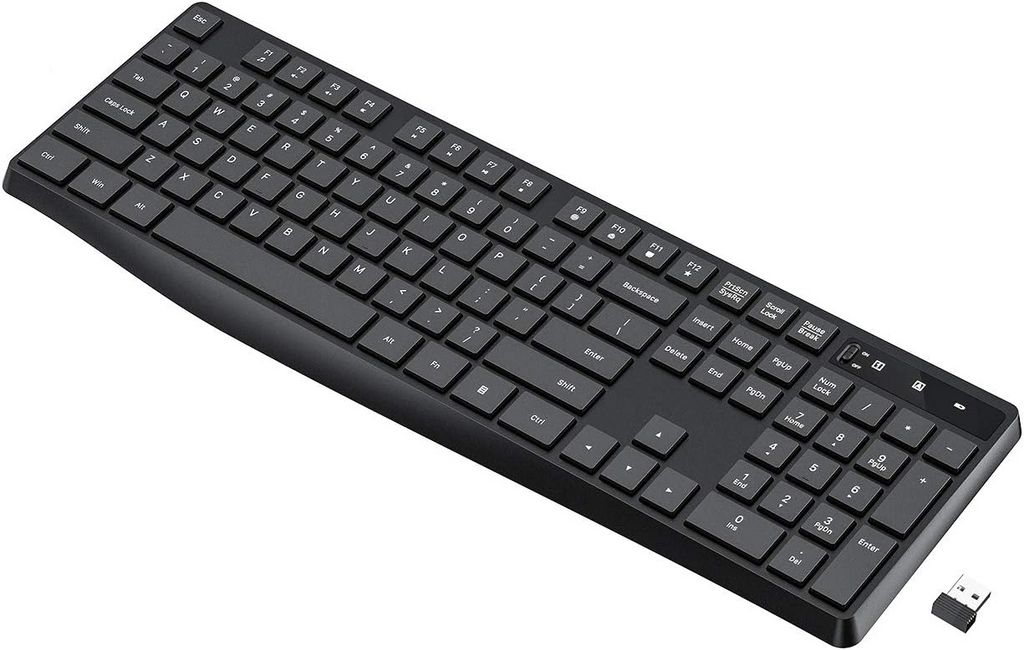 ⌨️ PC230A Wireless Keyboard – 2.4GHz Slim USB Keyboard | Silent Keys + Ergonomic Design + Long Battery Life