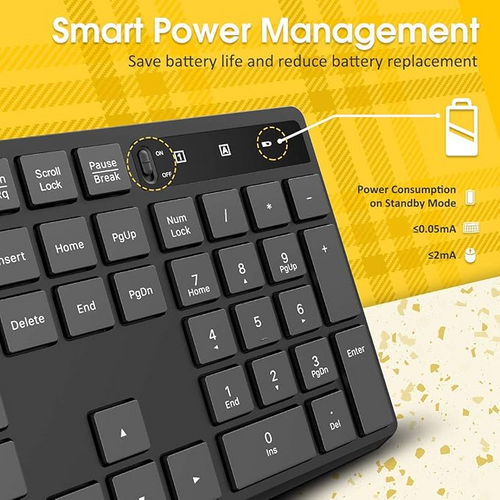 ⌨️ PC230A Wireless Keyboard – 2.4GHz Slim USB Keyboard | Silent Keys + Ergonomic Design + Long Battery Life