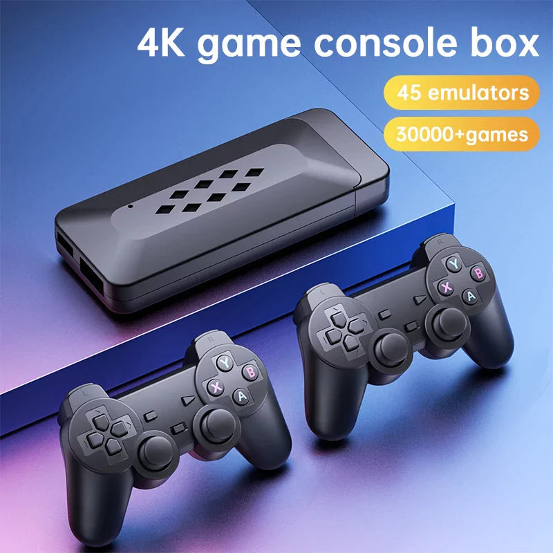 🎮 M33 4K Retro GameStick Console – 33,000 | Plug & Play HDMI Gaming Stick for TV with Dual Wireless Controllers