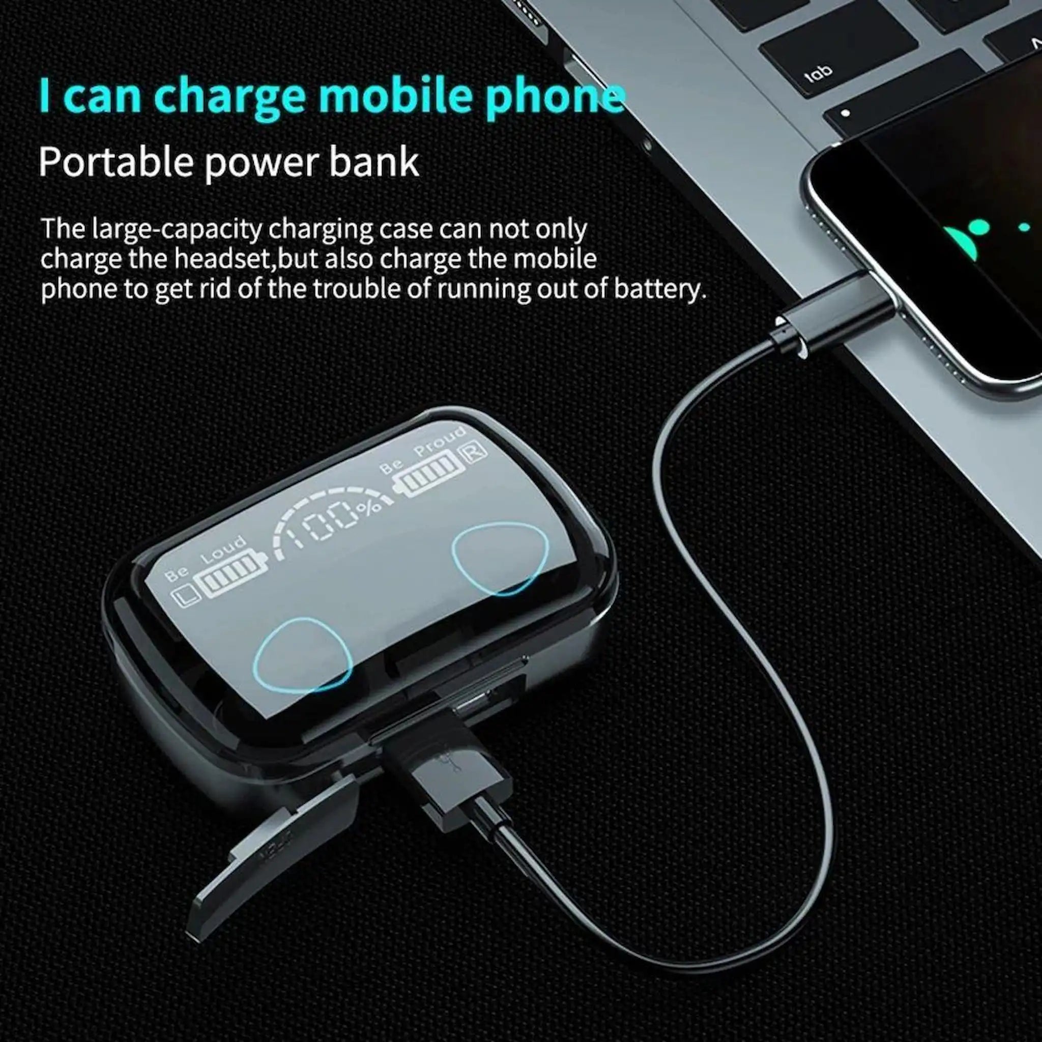 Touch control wireless earbuds M10 smart controls volume call music control