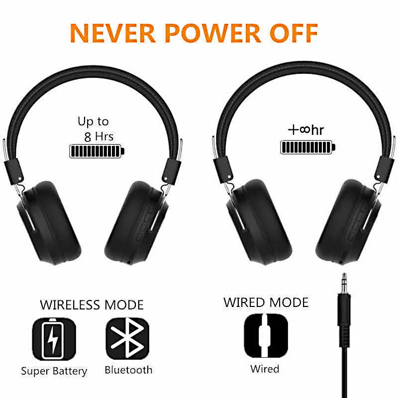 🎧 SODO SD-1001 Wireless Bluetooth Headphones – Foldable Over-Ear Design | FM Radio + TF Card + AUX + Hi-Fi Stereo